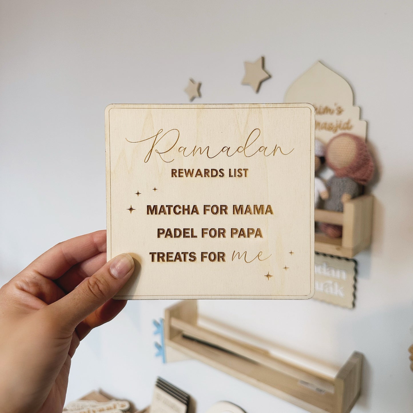 Ramadan Rewards Plaque: Matcha, Padel and Treats