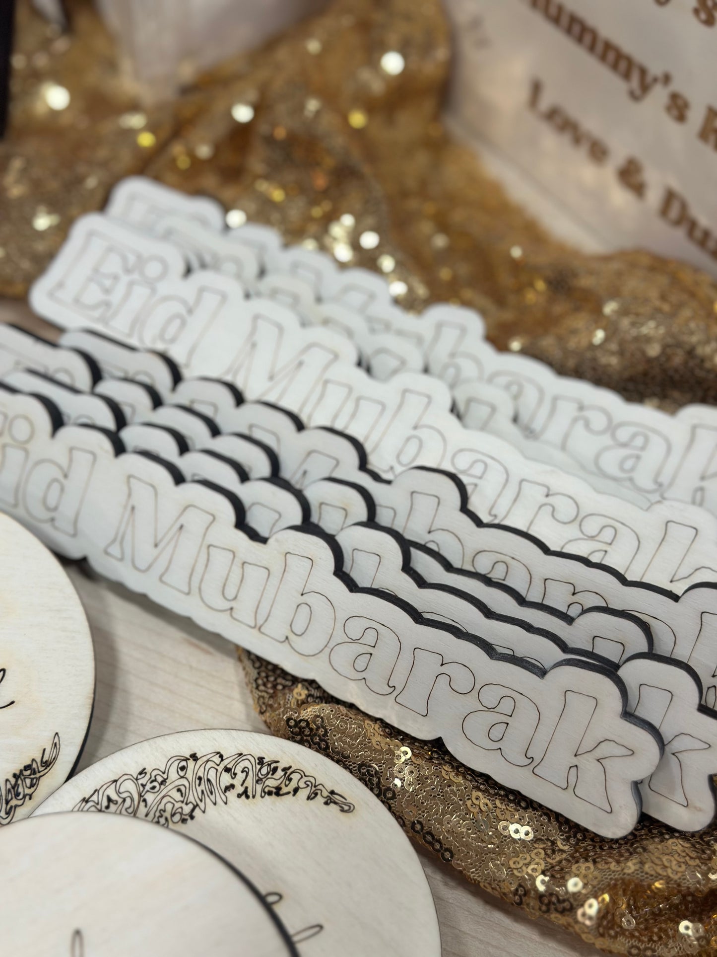 Eid Mubarak Colouring Plaques