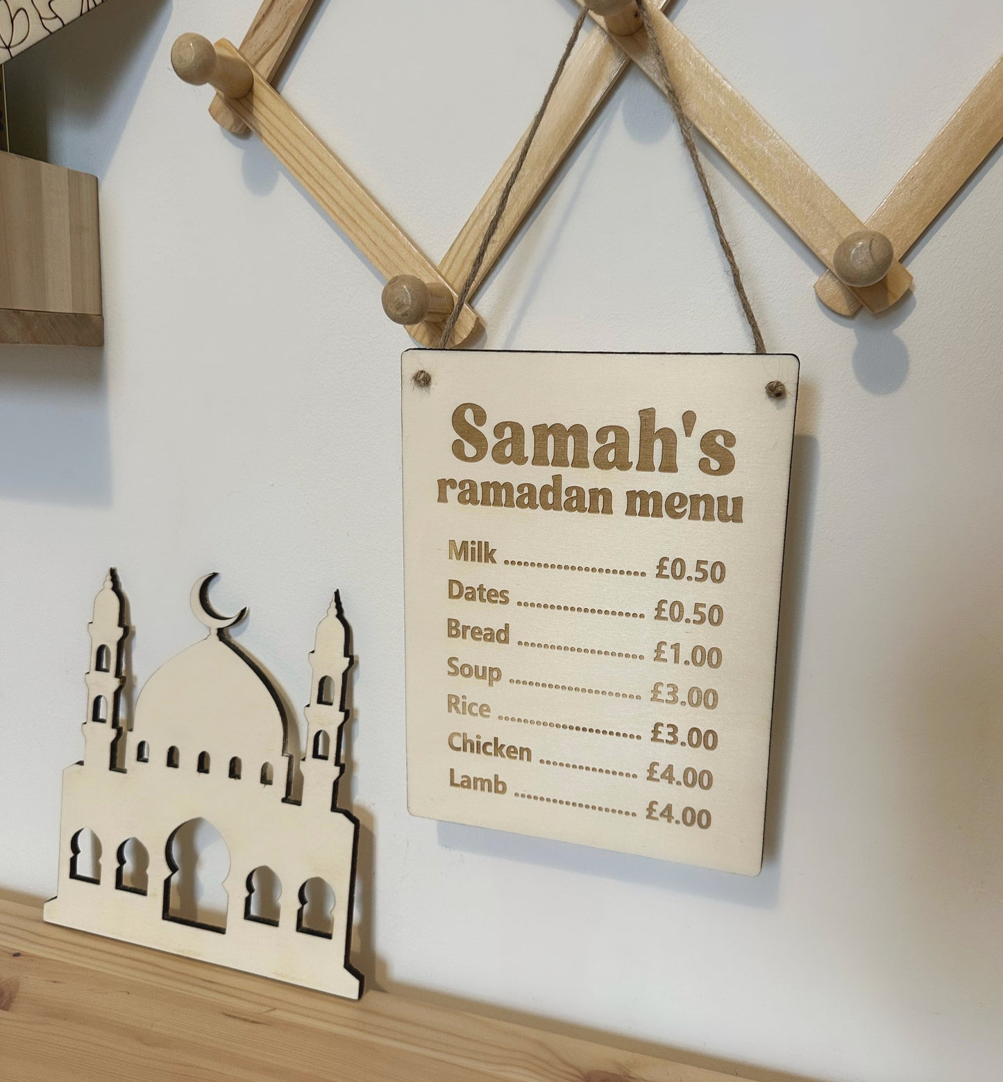 Personalised Ramadan Menu