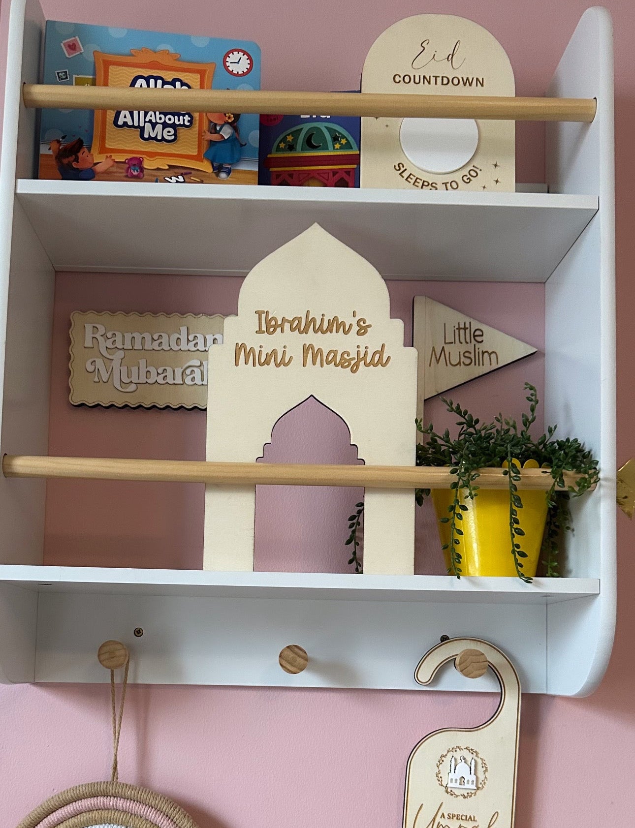 Personalised Freestanding Wooden Mini Masjid Panel