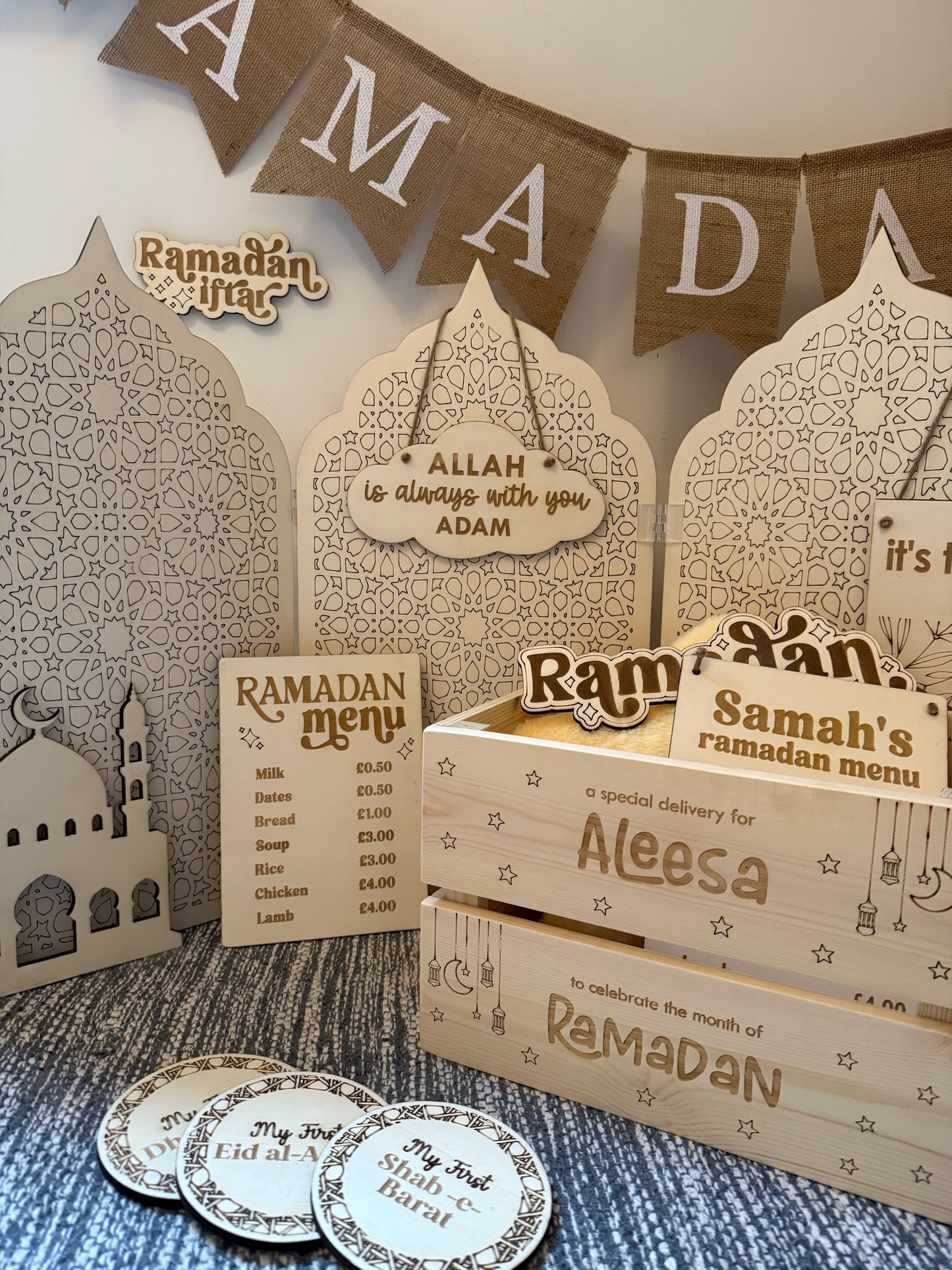 Personalised Special Delivery for Ramadan Wooden Crate