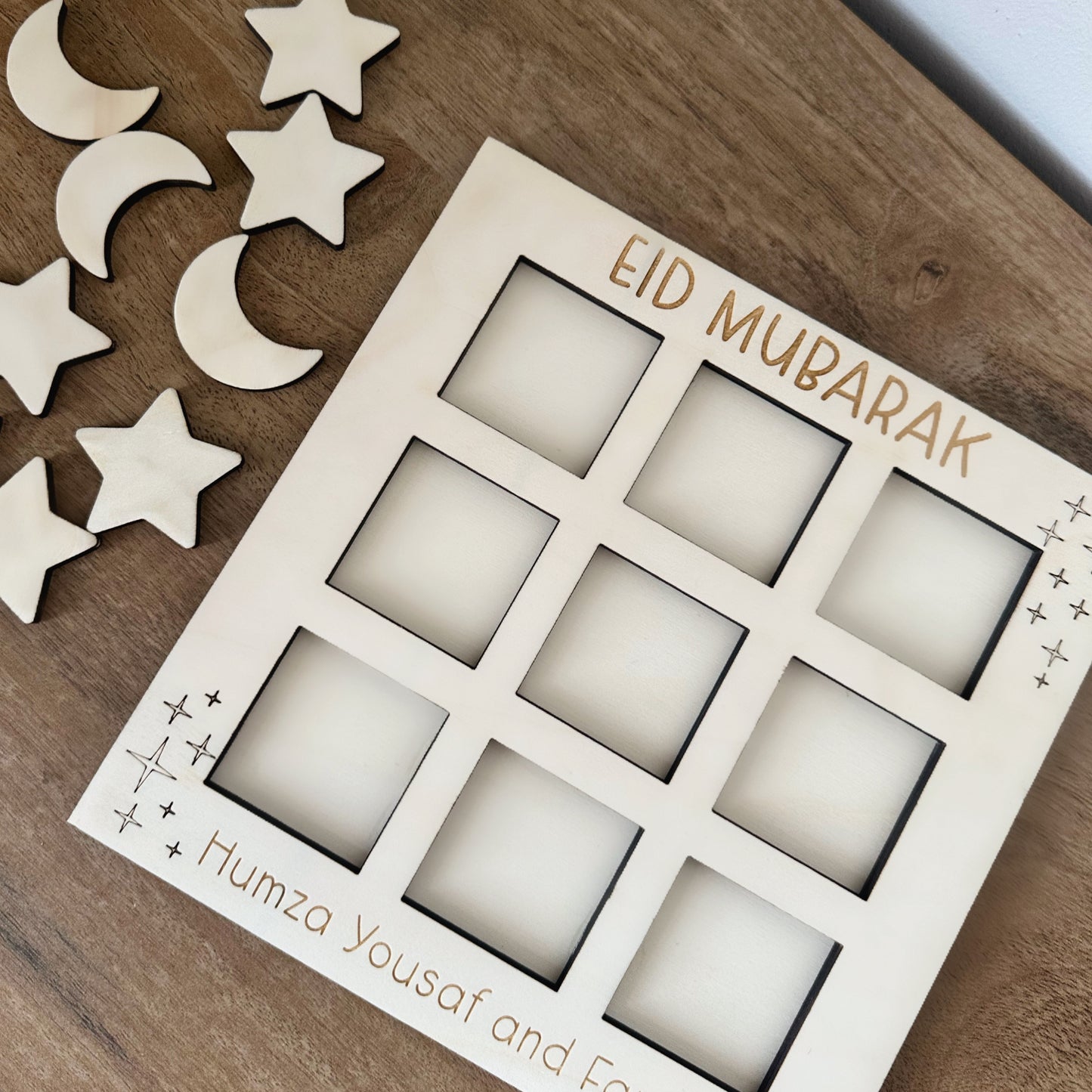 Eid Mubarak Tic Tac Toe Noughts Crossed Eid Gift Ramadan Gift