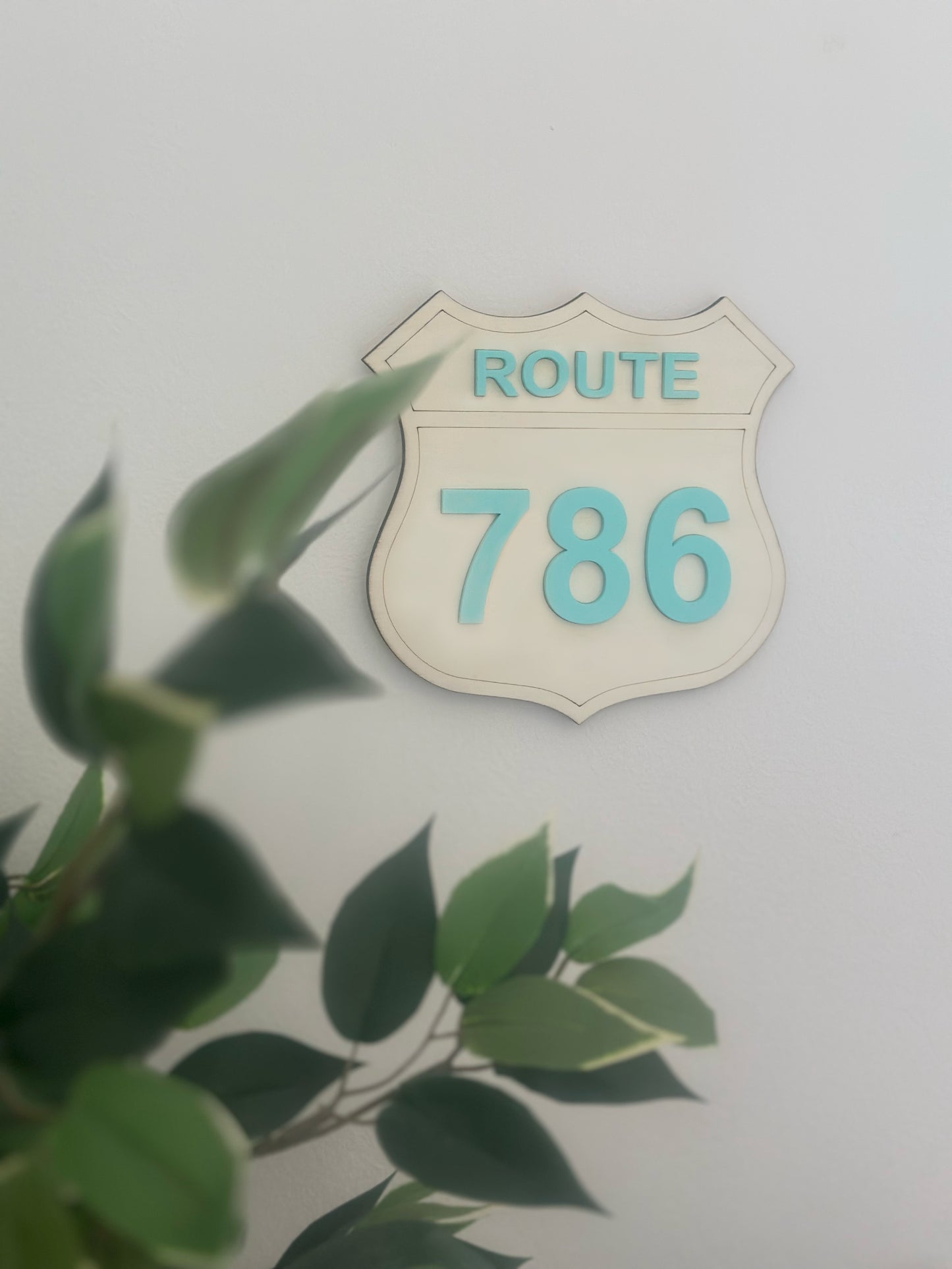 Route 786 Wall Decor (5 Colours)