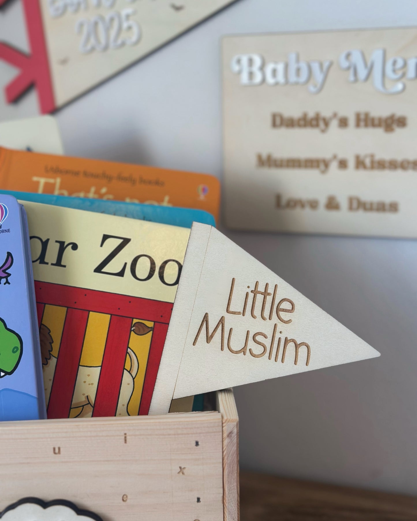 Little Muslim Wall Decor Flag Islamic Gifts Baby Muslim Gifts