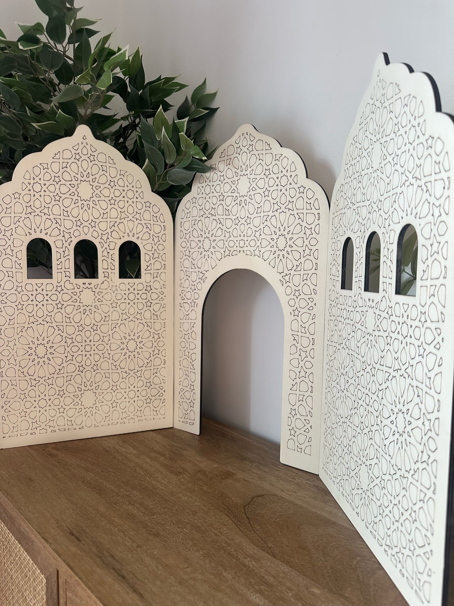 Mini Masjid Display Stand Wooden Islamic Gifts