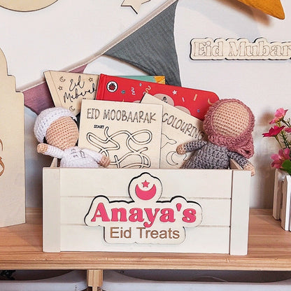 Eid Mubarak Wooden Decorative Flags (5 Variations)