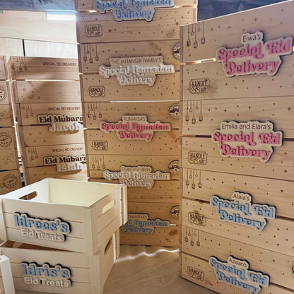 Personalised Sparkles and Stars Special EID Delivery Crate Box