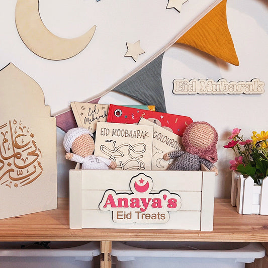 Wooden Eid Colouring Plaques (Perfect Gift Bag/Box Fillers)