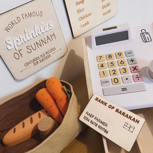Personalised Bank of Barakah Wooden Debit Card (Role Play)