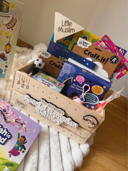 Personalised Sparkles and Stars Special RAMADAN Delivery Crate Box