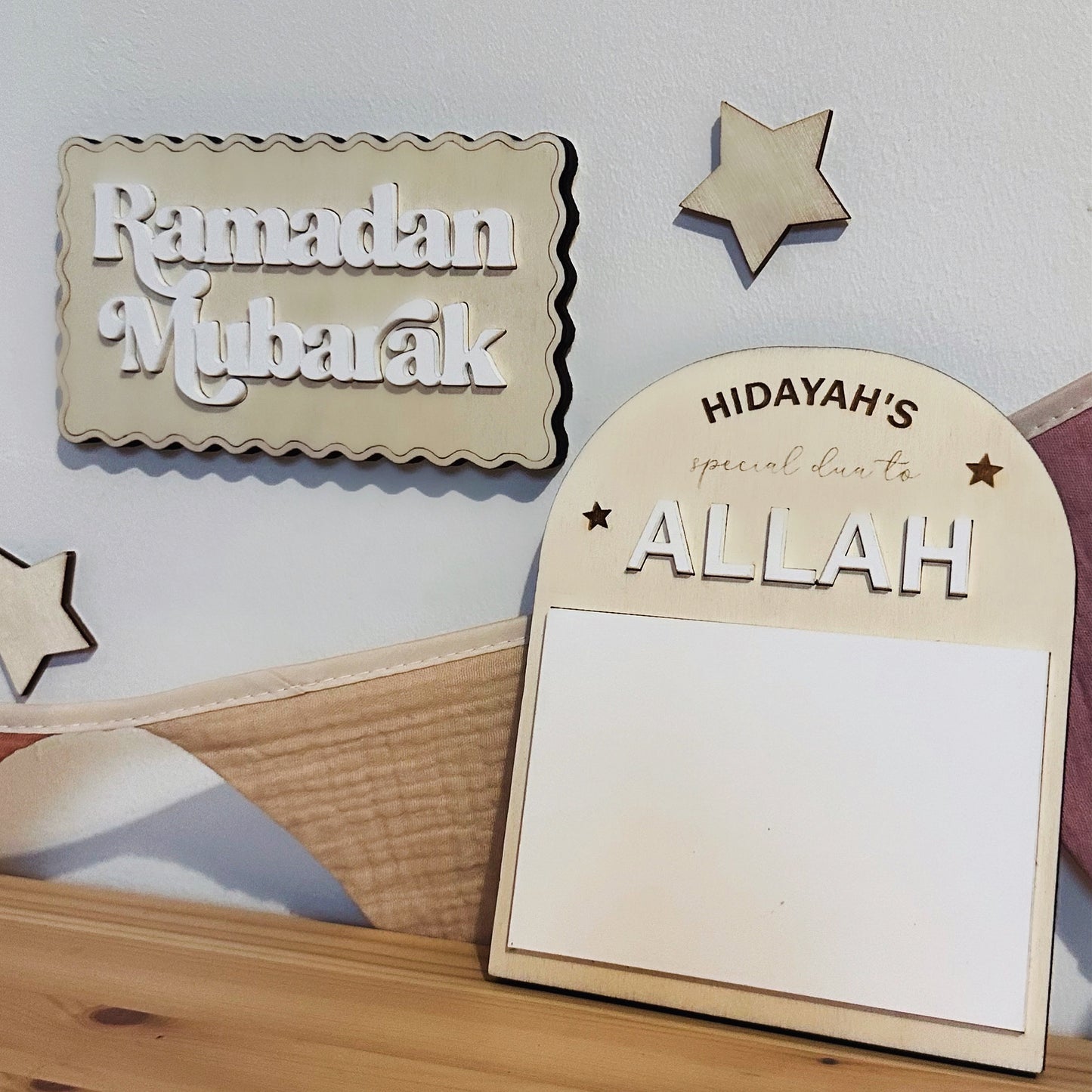 Personalised Special Dua to Allah Dry-Wipe Board