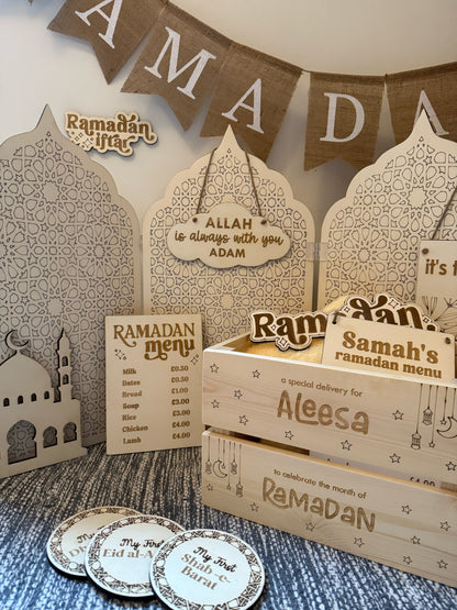 Personalised Special Delivery for Ramadan Wooden Crate
