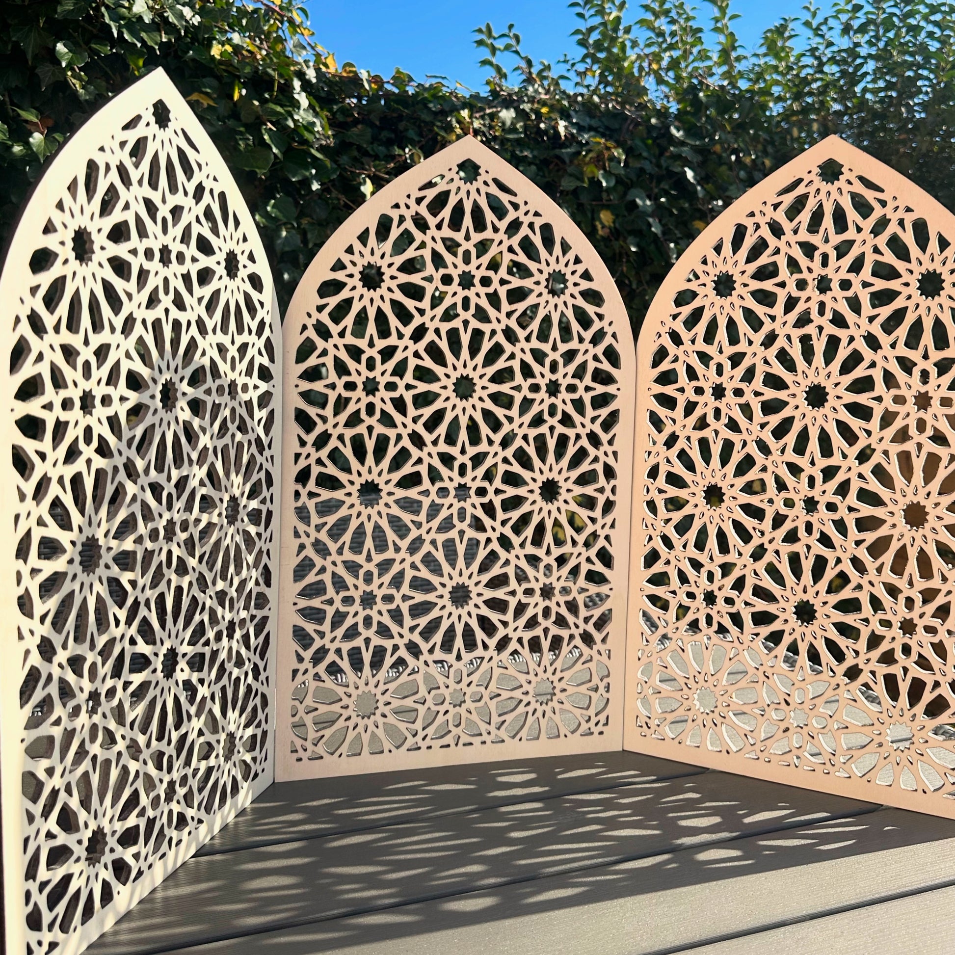 Mini Masjid Display Stand Islamic Wooden Decor Gifts Wall Art