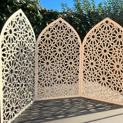 Mini Masjid Display Stand Islamic Wooden Decor Gifts Wall Art