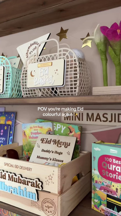 Personalised ‘Eid Mubarak’ and ‘Barakah Basket’ Jelly Bag Baskets