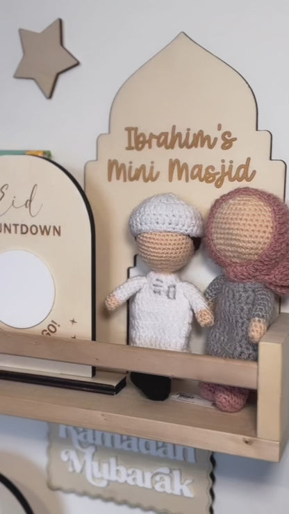 ‘Eid Countdown: Sleeps To Go!’ Wooden Dry Wipe Board