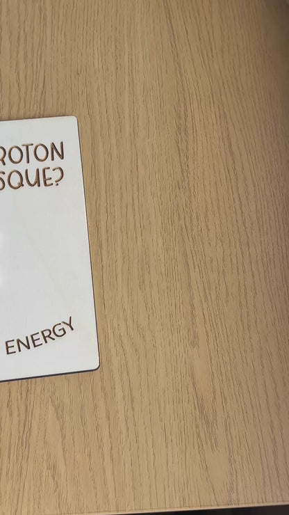 Islamic Science Proton Joke Wooden Plaque Wall Art
