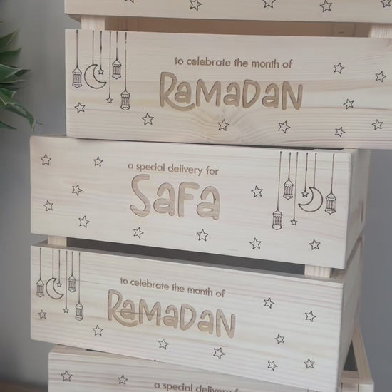 Personalised Special Delivery for Ramadan Wooden Crate