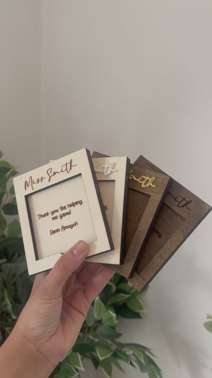 Personalised Teacher Post-it Note Holder (4 Styles)