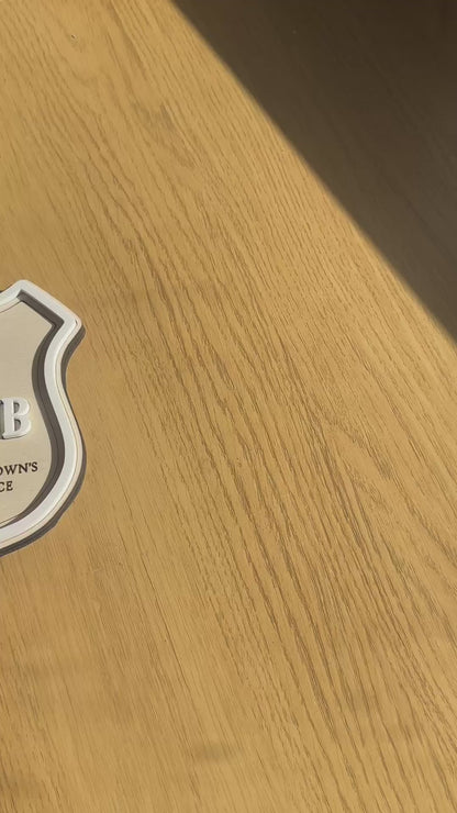 Personalised Little Muslim Town Police ID Badge | Wall Decor or Role Play